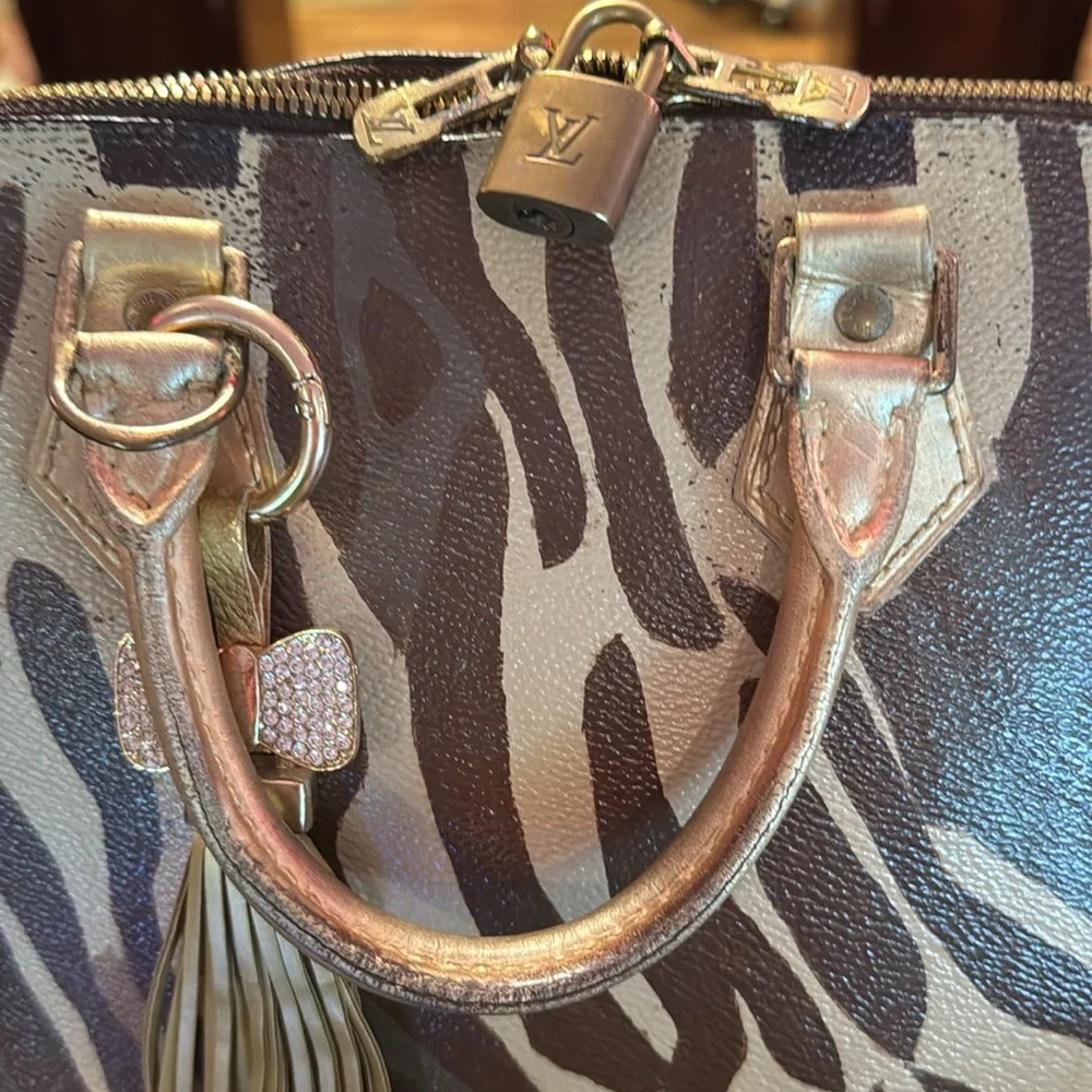 Louis Vuitton custom painted monogram Alma - Picture 2 of 9